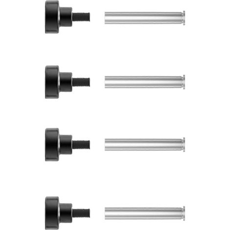 Antivibrationsmagnetische Computerlüfterschrauben, werkzeuglose Montage, robuste Konstruktion aus Metalllegierung, Schwarz (Schwarz) (1/5)