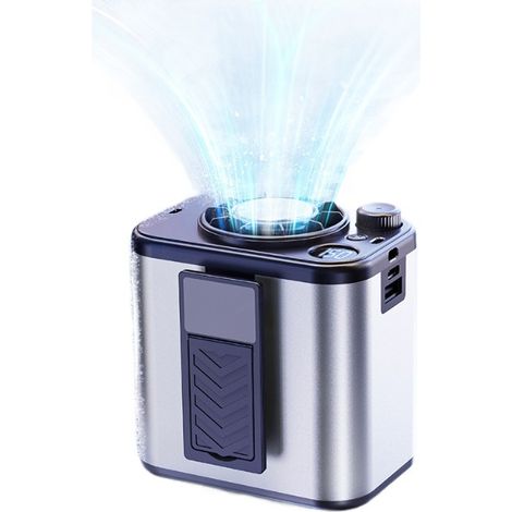 Ventilateur portable à suspendre à la taille, rechargeable, longue durée de vie, idéal pour les travaux extérieurs et les déplacements.