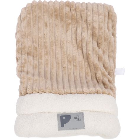 Decdeal Lit chaud et confortable pour chat, semi-fermé, amovible, grotte pour animaux de compagnie, sac de couchage pour chien, pour la maison et l'intérieur M