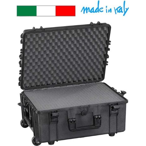 Valigia resistente all'acqua polvere ermetica con trolley Fervi m540/bt