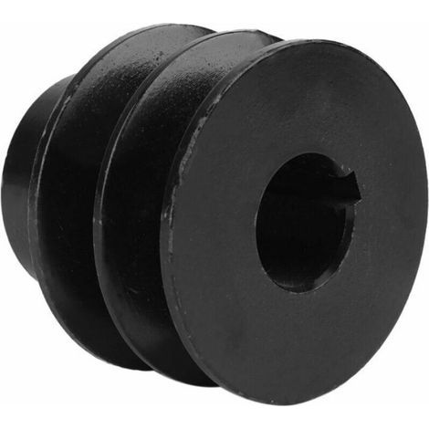 Poulie Trapézoïdale - Diamètre Intérieur 20 mm - Double Rainure - Pour Moteurs 168F 170F GX110 GX120 GX160 GX200 - 1 Pièce (1/5)