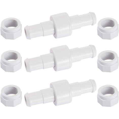 Set di raccordi girevoli D20 per tubo flessibile con 6 ugelli D15, compatibile con i robot per piscina Zodiac Polaris 180, 280 e 380.