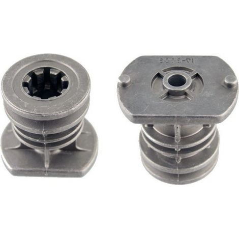 Support de lame adaptable pour tondeuse – Alésage 25mm – Hauteur 68mm – Profondeur 43mm – Compatible CASTELGARDEN GGP