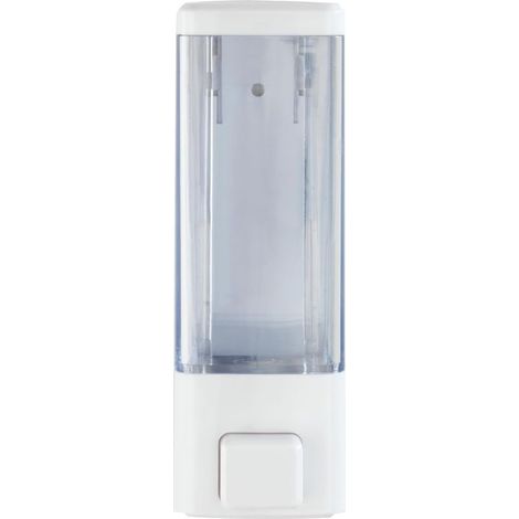 Distributeur de savon liquide beige cacahuète, capacité 0,24 L, chrome, blanc (1/4)