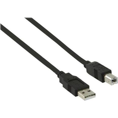NEDIS USB 2.0 Cable - A Male - B Male - 2.0 m - Noir (1/4)