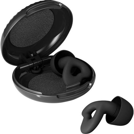 Tappi per le orecchie per dormire,in silicone riutilizzabile,silicone,3 paia,nero (1/5)