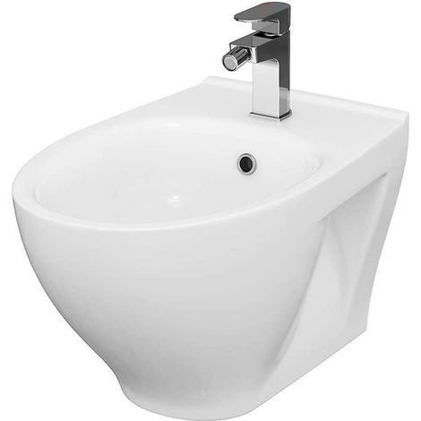 Cersanit Moduo - Bidet sospeso, con foro per miscelatore, bianco K116-026 (1/3)