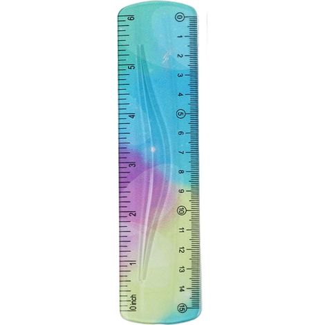 Règle souple et flexible de 15 cm, incassable, idéale pour les (1/5)