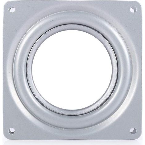 Lazy Susan Plaque pivotante à roulement à Billes carrée 4inch Plateau tournante en métal pour Bureau usines Cuisine (1/5)