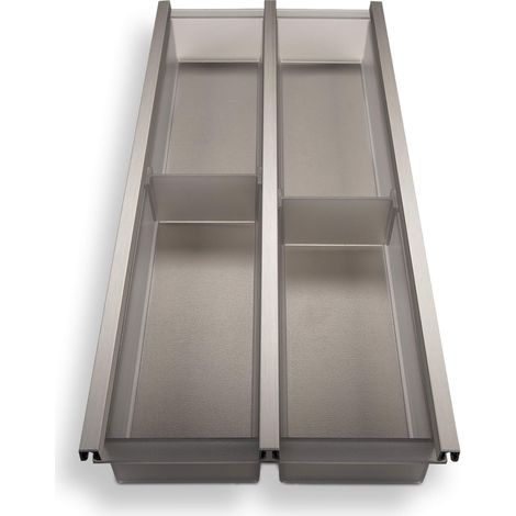 Cuisio Besteckeinsatz Besteckkasten 300 mm Transluzent-graphitgrau (1/4)