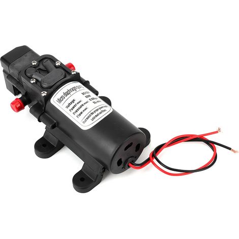 Pompe à eau électrique 12V 60W auto-amorçante micro membrane haute pression pour lavage auto, pompe de commutation de pression (1/3)