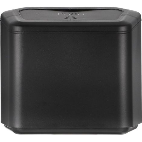 Car Trash Can 207 Black Vehicle Waste Bin with Odor Proof