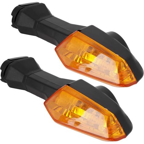 Lampe Indicateur de Moto, Clignotants LED pour Moto Adaptés pour Kawasaki Kawasaki Z250 Z750R (Noir jaune) (1/5)