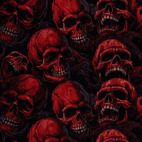 Tela decorativa para exteriores Oxford - Motivo de calavera I DX4707 (1/5)