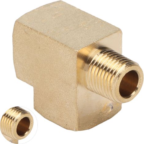 Raccord en Laiton pour Tuyau, Té en Fonte, Filetage Extérieur 1/8 NPT Mâle, Pression 1000 PSI (1/5)