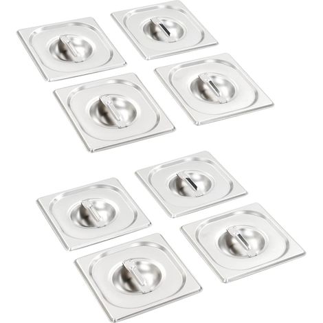 Deckel für GN 1/6 Behälter 8 Stk. Edelstahl