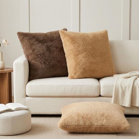 vidaXL Funda de almohada 6 uds. HEERLEN Crema 80 x 80 cm (1/5)