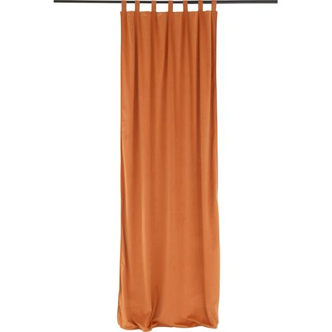 Rideau long en velours ocre - ocre (1/3)