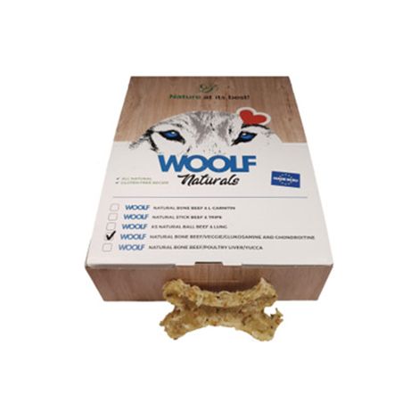 SNACKS WOOLF NATURAL GLUCOSAMINA & CONDROITINA, Caja 720 gr