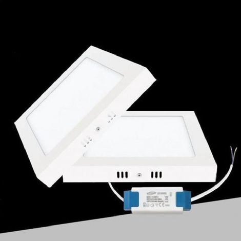 TRADE SHOP - Plafoniera Pannello Led Quadrato 18 Watt Cct Tre Colorazione Di Luce P225b-q3c - (1/5)