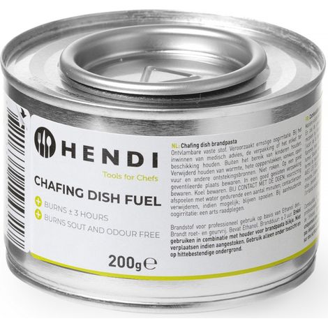 Pâte combustible pour chafing dish en boîte - Hendi (1/4)