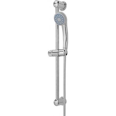 TRADE SHOP - Saliscendi Asta Con Soffione Doccia 1 Funzione Cromo Bagno Doccia Vasca - (1/2)