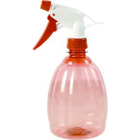 Pulvérisateur à main ABS transparent forme citrouille rouge buse réglable étanche léger 20x8cm pour jardin nettoyage plantes (1/2)