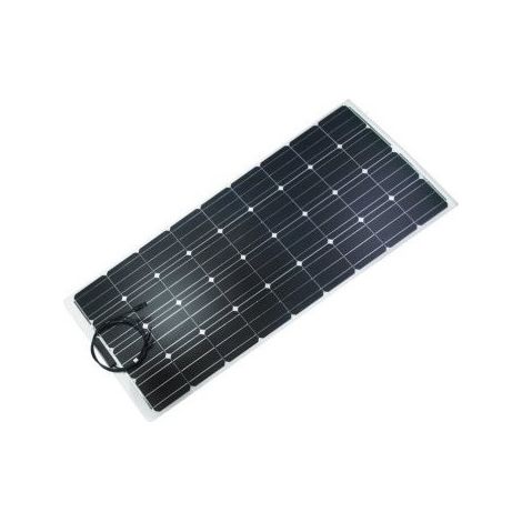 Kit solaire monocristallins semi-flexibles 100 W pour caravane et camping-car