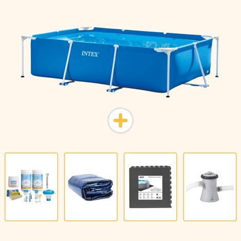 Intex Piscine Tubulaire Rectangulaire - 260x160x65 cm - 5-pièces S59 (1/5)