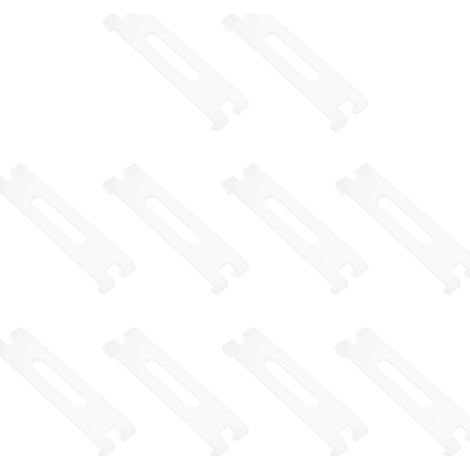Lot de 10 clips de ruban adhésif pour store vénitien 50 mm en plastique compatible avec les stores en bois et faux bois (1/5)