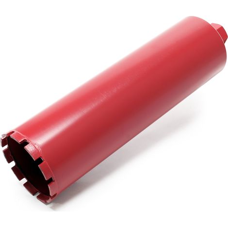 Wiltec Diamantbohrkrone ⌀120 mm 1 ¼ UNC 400 mm für Kernbohrgeräte, Kernbohrkrone aus Sintermetall, Nassbohrkrone, Trockenbohrkrone