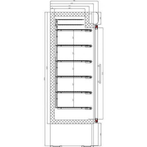 Congélateur porte vitrée - 578 Litres - Combisteel (1/2)
