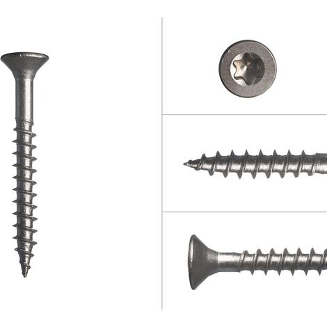 Spanplattenschrauben Edelstahl A2 4 x 35 mm Torx 20 - 200 Stück