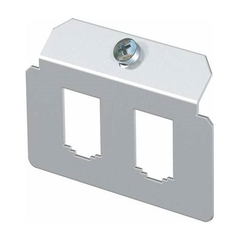 OBO Bettermann Piastra di supporto con 2 x schema fori tipo B acciaio inossidabile, antiruggine A2 1.4301, 7407784