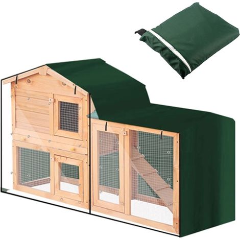 Housse anti-poussière pour cage d'animal compagnie,housse de protection triangulaire pointue,multifonctionnelle.vert-147x52x86cm (1/5)