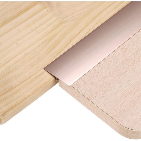3Pcs 4ft x 1.57" T Moulure Bandes De Transition Pour Sol, Alliage D'Aluminium Garniture D'Espacement Pour Plancher Vinyle De Parquet Carrelage Intervalles De Sol, Or jaune clair (1/5)