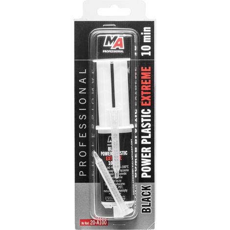 017844 MA professional - Power Plastic Extreme Black 25ml + Mixer (1/2)