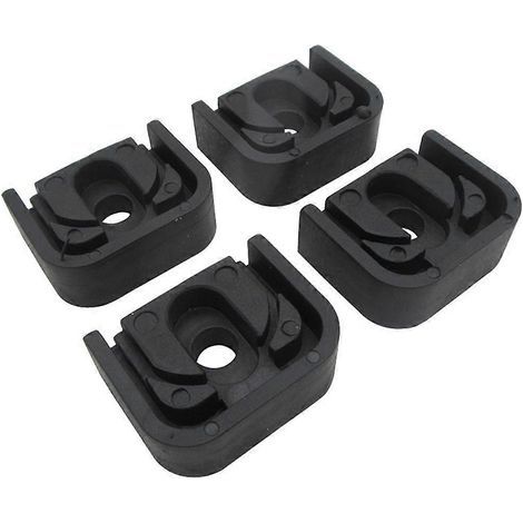 patins en caoutchouc anti-vibrations pour supports de montage de climatiseur-5.1X3.9X1.7CM-Black (1/4)