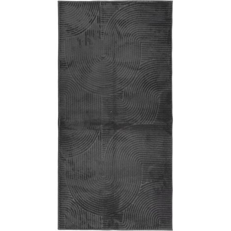 Maison Exclusive - Tappeto IZA a Pelo Corto Aspetto Scandinavo antracite 100x200cm