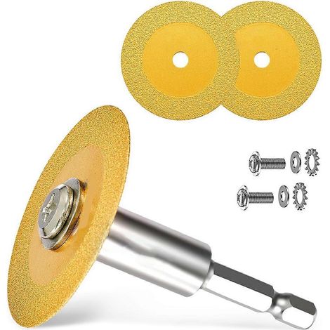 6,35 mm (1/4 Zoll) Diamanttrennscheibe mit Sechskantschaft, A2,36 Zoll (1/5)