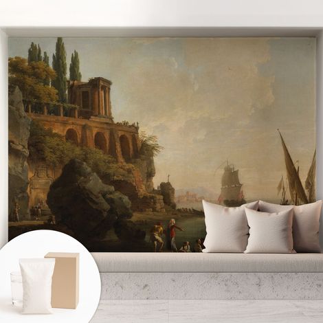 Papier peint avec colle pour décoration moderne de salon chambre à coucher cuisine et bureau Facile Scène marine 208x146 cm (1/5)