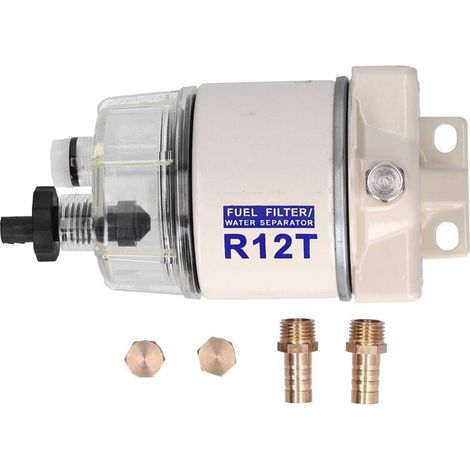 Filtro De Combustible - Separador De Agua Integrado - Caudal 30 Gph - Para Motor Marino Fuera De Borda - 1 Unidad (1/5)