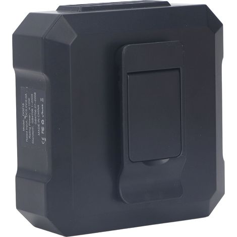 Ventilateur de ceinture mini rechargeable USB, batterie 4000 mAh, vent puissant, 3 vitesses, 2 modes d'utilisation, portable, idéal pour le travail et la randonnée, noir. (1/5)
