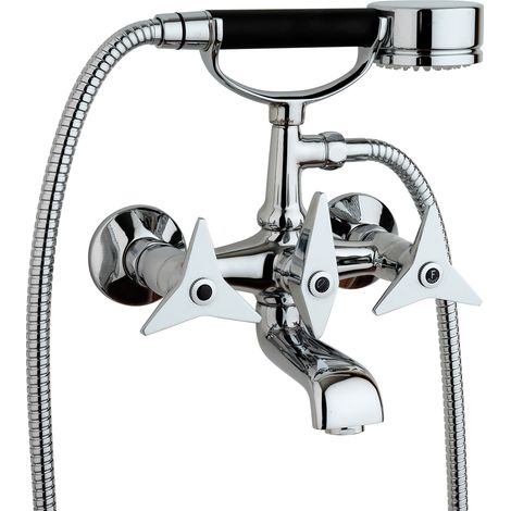 Miscelatore esterno per vasca colore cromo con doccetta Mamoli Gio Ponti 1030F2140021 Cromo (1/2)