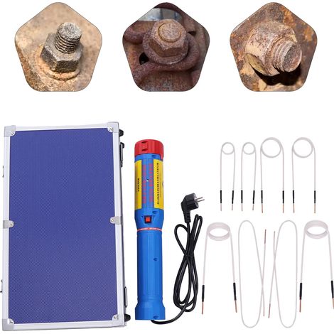 Chauffage par induction, Puissance 1100W, Tension 220V, Température de chauffage maximale 800°C, Taille de la bobine 520cm, Temps de chauffage 5-40s (1/5)