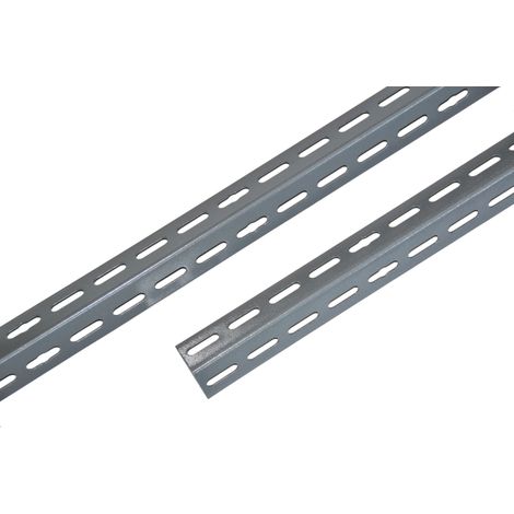 angolare 35x35 mm alto 240 cm di colore grigio per scaffali.