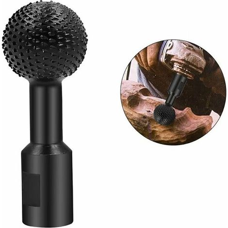 Fraise Carbure Sphérique pour Sculpture Bois Métal 14mm pour Meuleuse Angle 115/125mm (1/4)