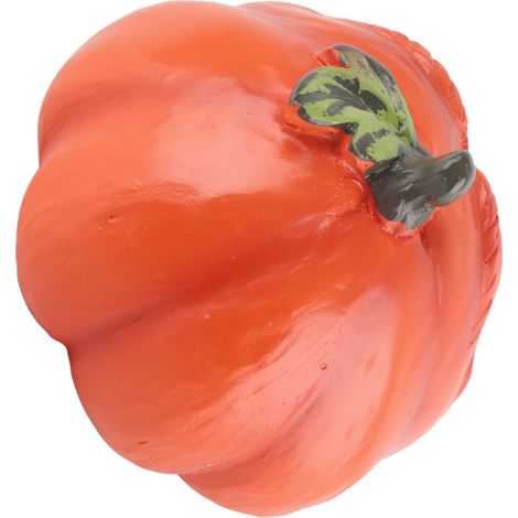[Halloween-Dekoration] Kürbis-Ornamente 7x8x6,5cm aus Kunstharz mit gelber Beleuchtung – Ausdrucksstarkes Familien- und Unikat für Tisch/Innenbereich (1/5)