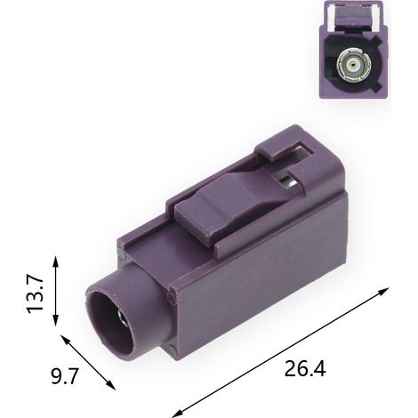 Faka langer weiblicher D-Typ SMB-CK-1.5-3 Kfz-Steckverbinder, langer und kurzer SMB-Buchsenkopf ABCDEGH (1/2)