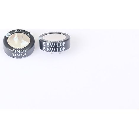Supercondensateur, 1F, 5.5V c.c., Traversant, -40 °C +85 °C